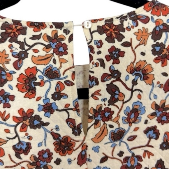 Zara Womens Colorful Printed Long Sleeve Blouse Size XS - Picture 5 of 5